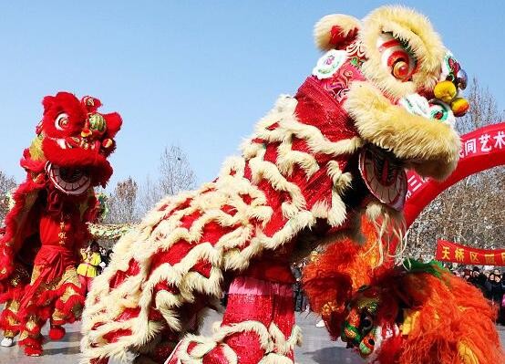 武汉江汉区表演舞狮，承继数千年炎黄文化