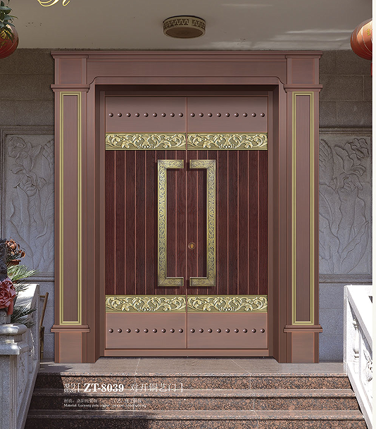 三門峽銅門廠生產加工，門峽重視建筑藝術裝飾的銅門統性統一性