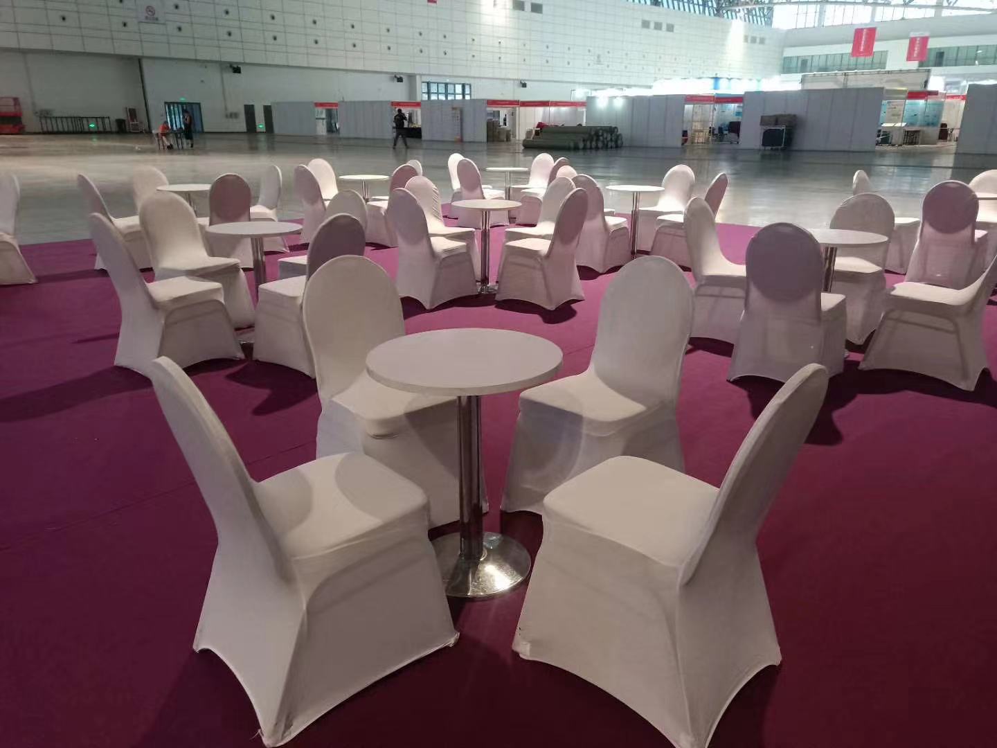 济南出租吧台桌椅弹力布桌椅出租会议洽谈桌椅租赁