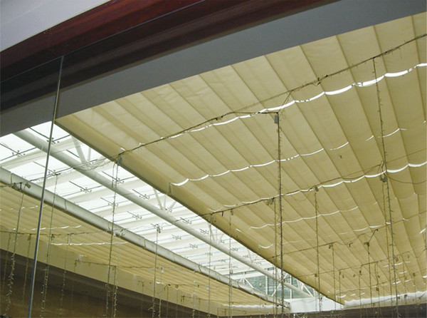 珩杰fcs折叠式波浪形遮阳天棚帘