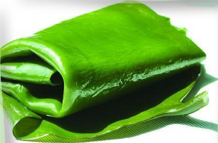 翠绿色的海带,染色了吗?