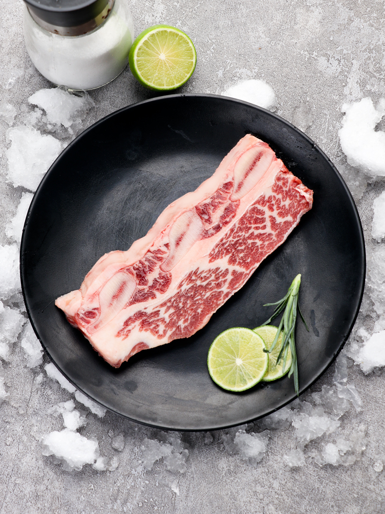 澳洲进口雪花牛仔骨冷冻原切牛排雪花儿童牛排进口牛扒