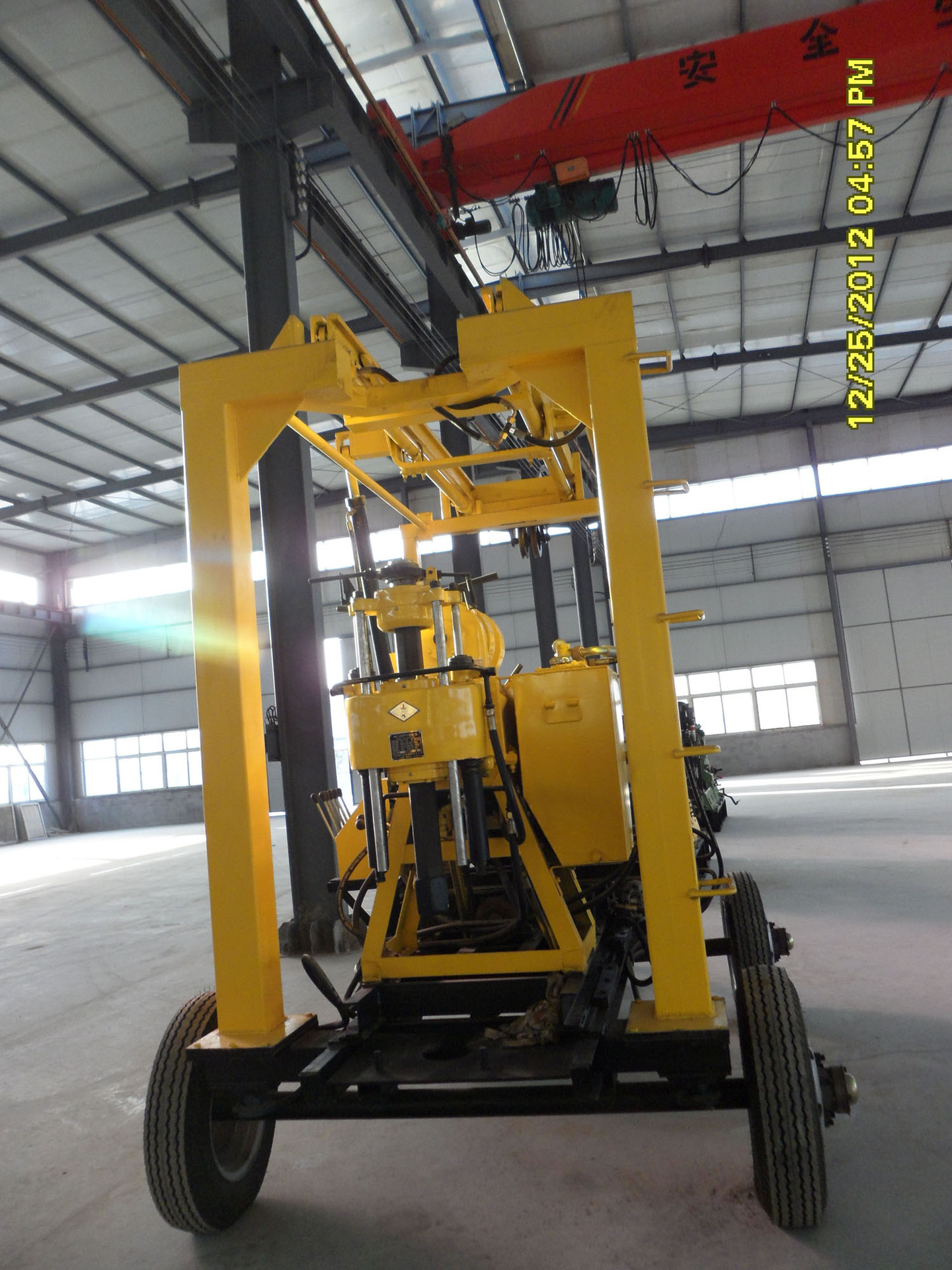 拖车式液压钻机柴油机水井钻机省时省力可靠轮式拖车钻机