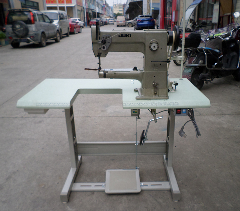 高头车缝纫机简式综合送料小嘴大底梭246灰色皮包针车