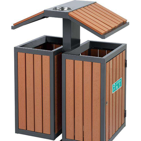 开发自己的产品外,还可根据客人的来图来样生产户外塑木果皮箱定制