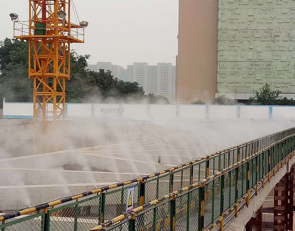 水泥厂降尘众策山水环保,四川成都自动喷淋抑尘装置