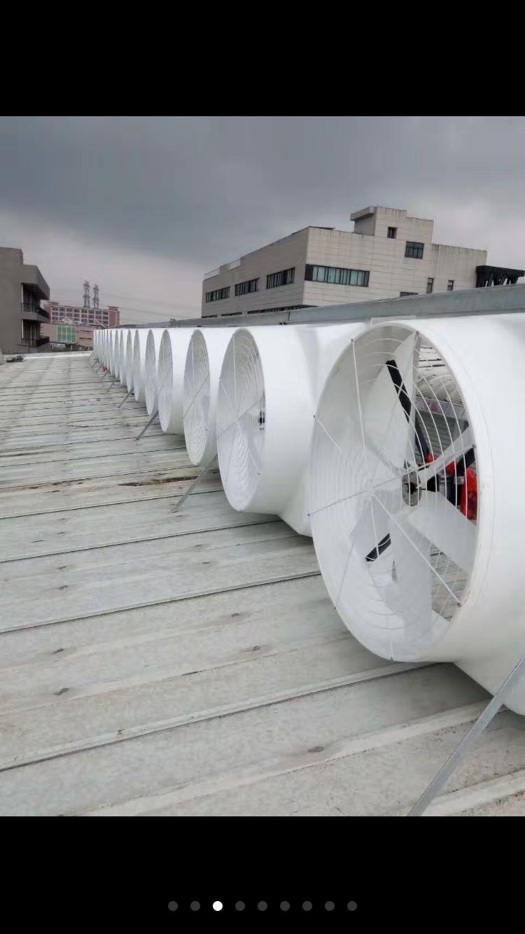 大岭山大风量工业排风扇车间降温负压风机安装厂家