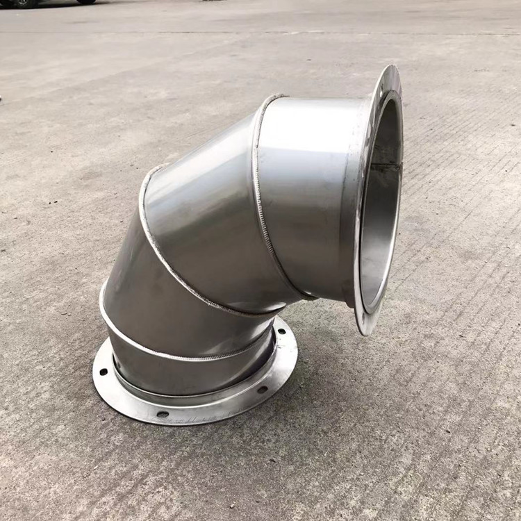 304201不锈钢弯头管道螺旋管配件配套法兰