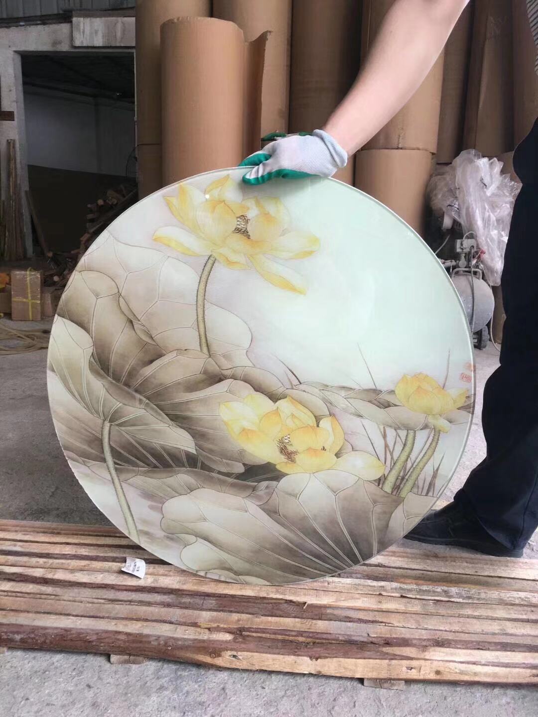 佛山锢雅双面钢化玻璃样式花样定制