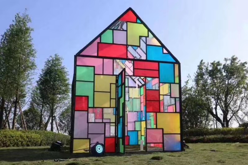 新品七彩小屋出租网红小屋租赁多彩小屋厂家