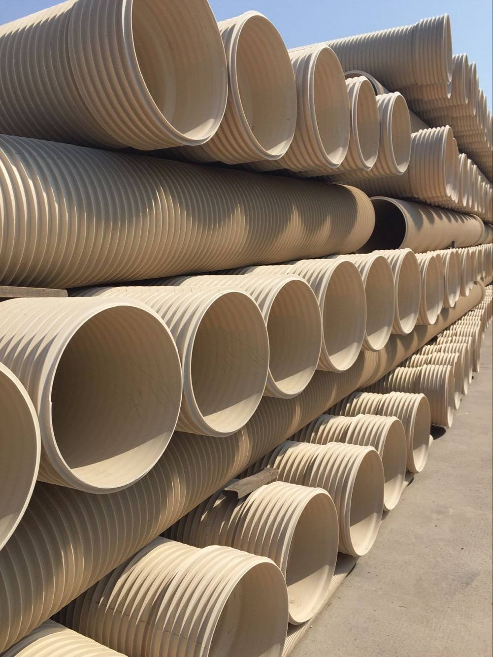 无锡市pvc加筋管pvc波纹管,电力管厂家直销