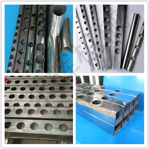 百叶窗开孔,白钢方管冲孔机,防护栏打孔