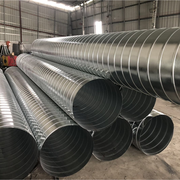 云浮通风管道法兰加工厂专业螺旋风管价格