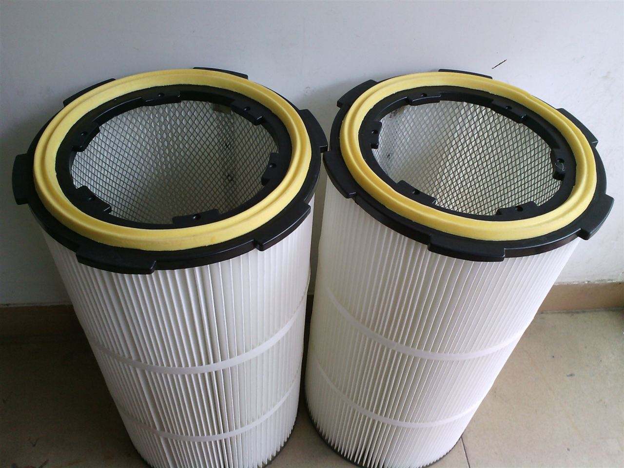 工厂适用快拆式三耳空气除尘滤筒445660阻燃折叠无纺布滤