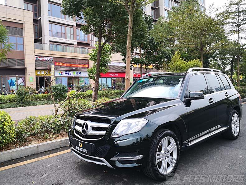 广州车身改色贴膜,-,奔驰glk300改色膜祖母石绿效果图