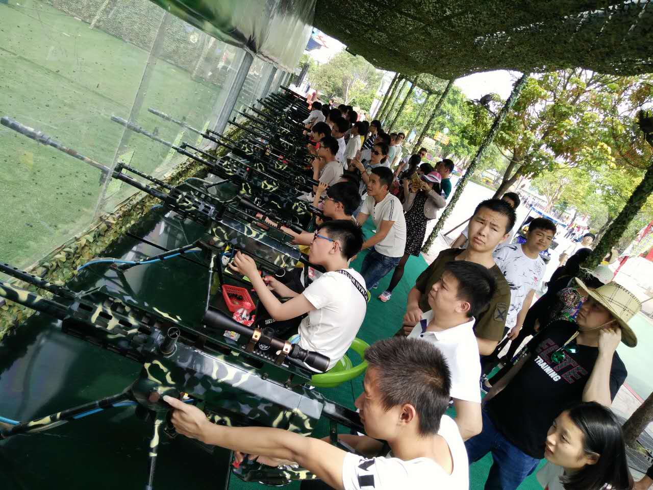 庙会游乐气炮枪国防教育模拟射击设备景区游艺气炮枪