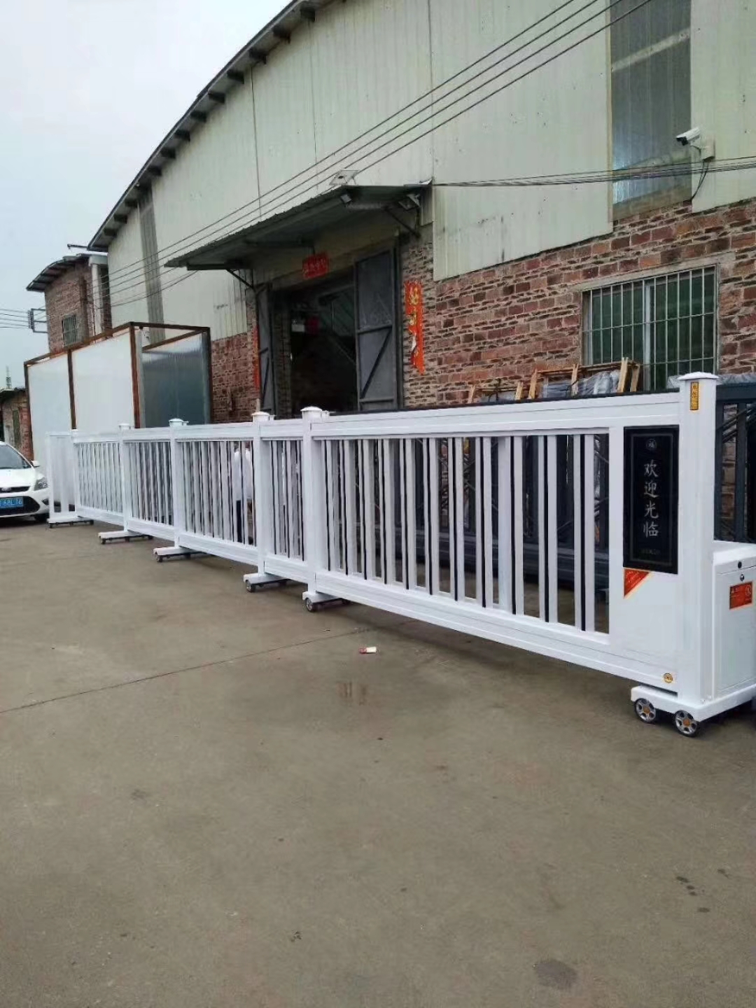 三水电动伸缩门三水伸缩门厂家单位工地电动门安装