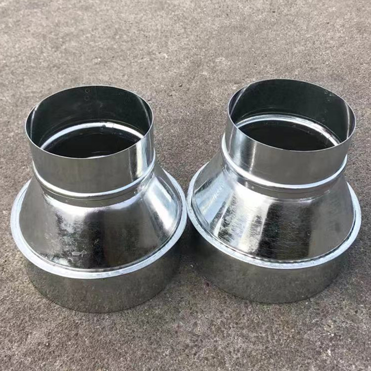 广东韶关白铁皮风管加工厨房排烟管道圆三通规格