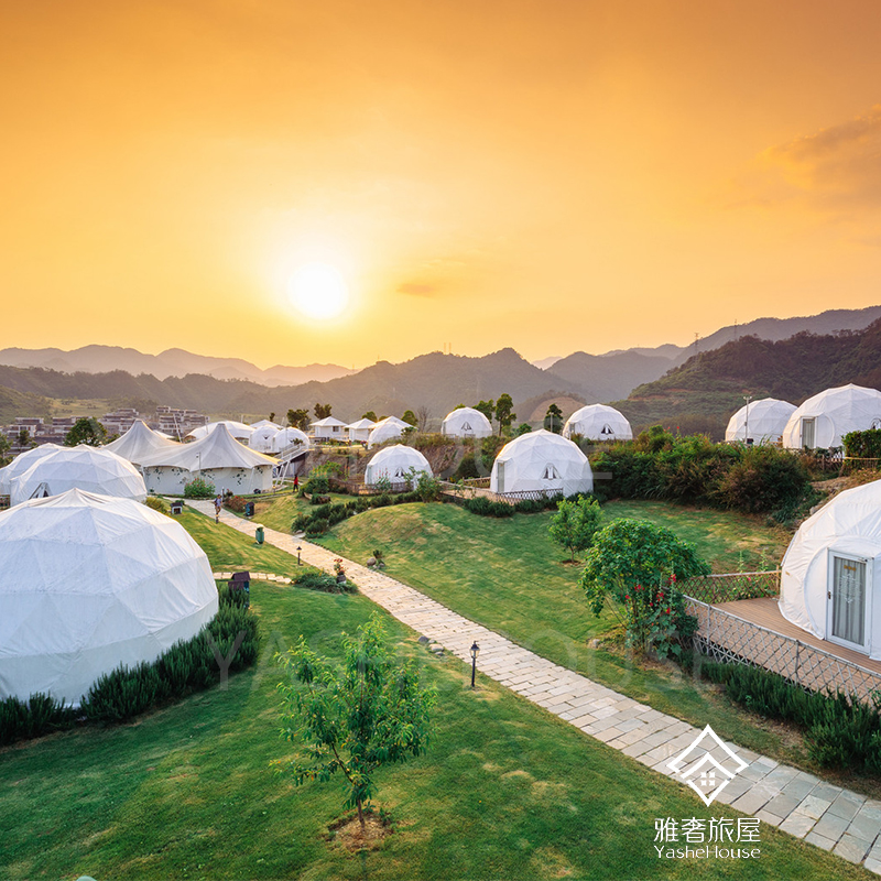 江南景区星空酒店帐篷,轻奢营地帐篷厂家设计定制