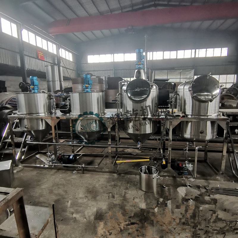 油脂精炼机,菜籽花生油精炼加工设备,整套精炼生产线