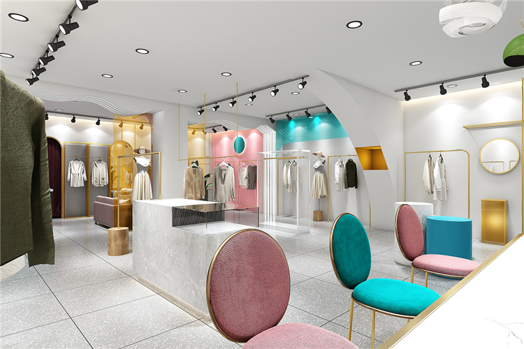 合肥店面装修技巧,轻奢风女装店这样设计更优雅高级