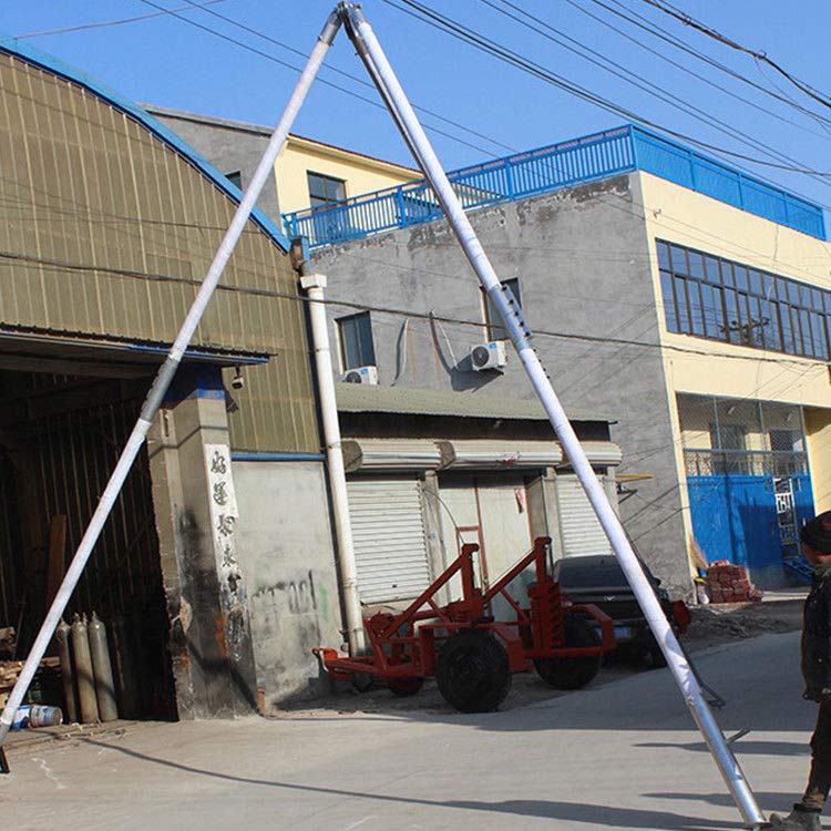 三角形立杆机生产厂家分体式立杆机铝合金三角拔杆