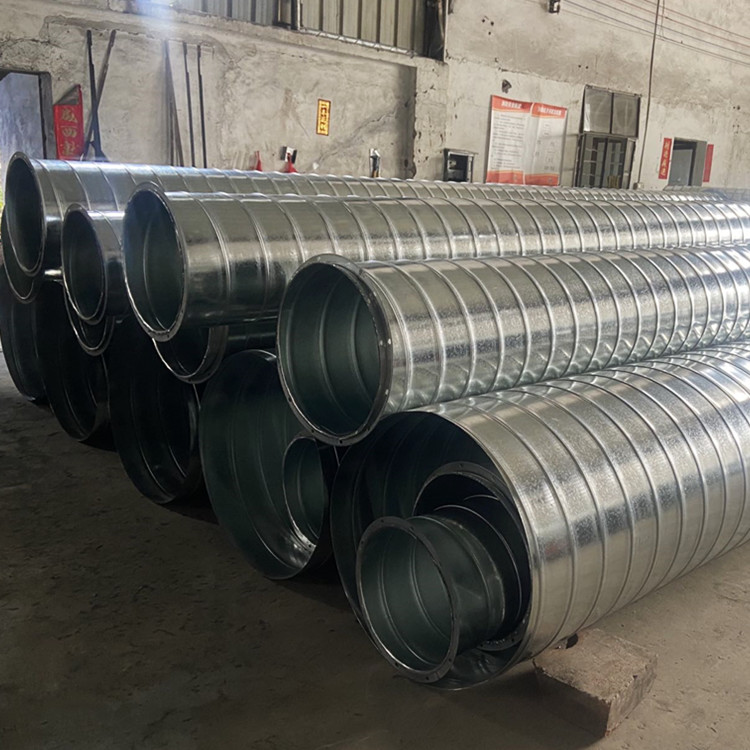 佛山瑞通各种口径镀锌排气风管dn800,广东排烟管道厂_佛山市瑞通螺旋