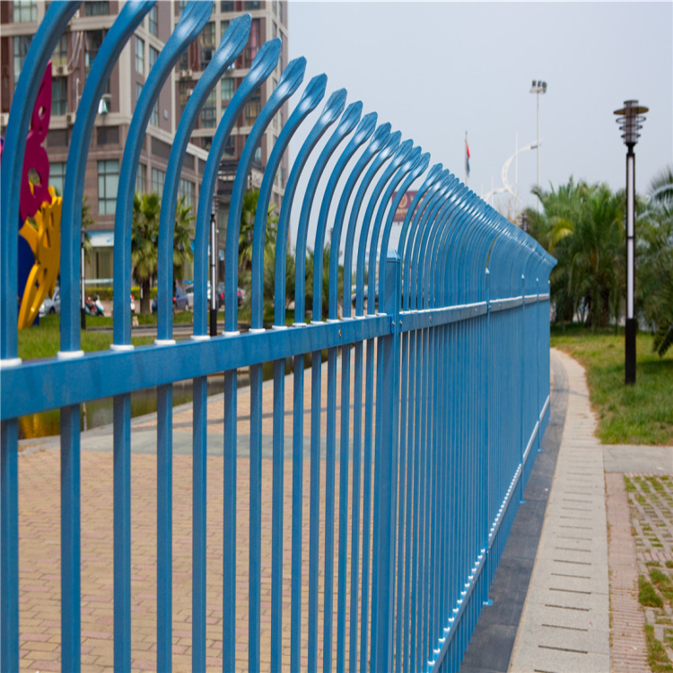 项目部围墙护栏河源服务区铁艺栅栏锌钢方管隔离栏杆